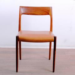 Set of Six Rosewood Moller Mod. 77 Dining Chairs