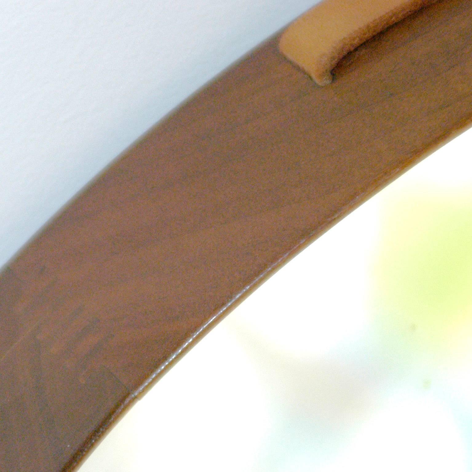 Scandinavian Modern Rosewood Wall Mirror by U. & O. Kristiansson for Luxus In Good Condition In Vienna, AT