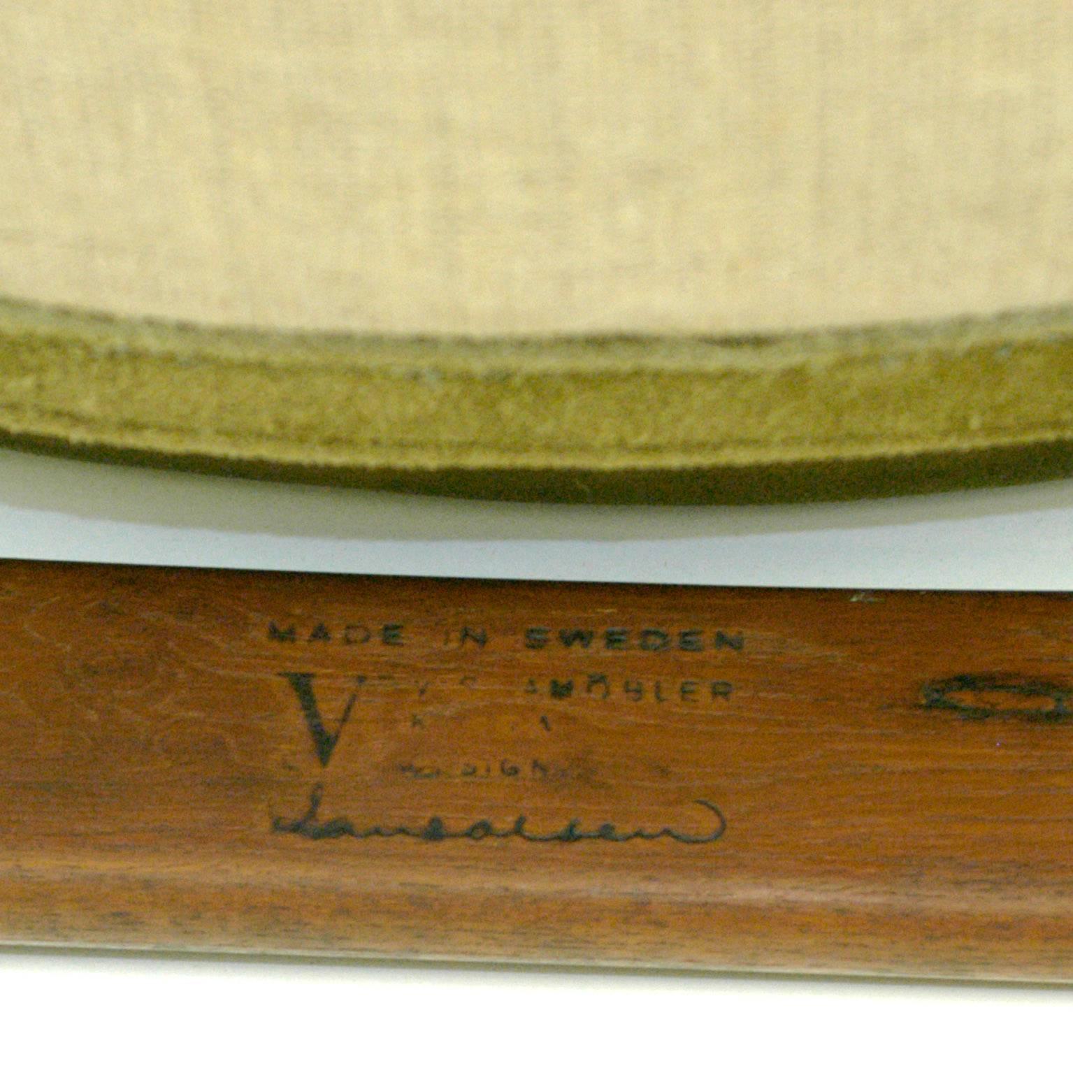 Teak and Suede Safari Chair by Hans Olsen 2