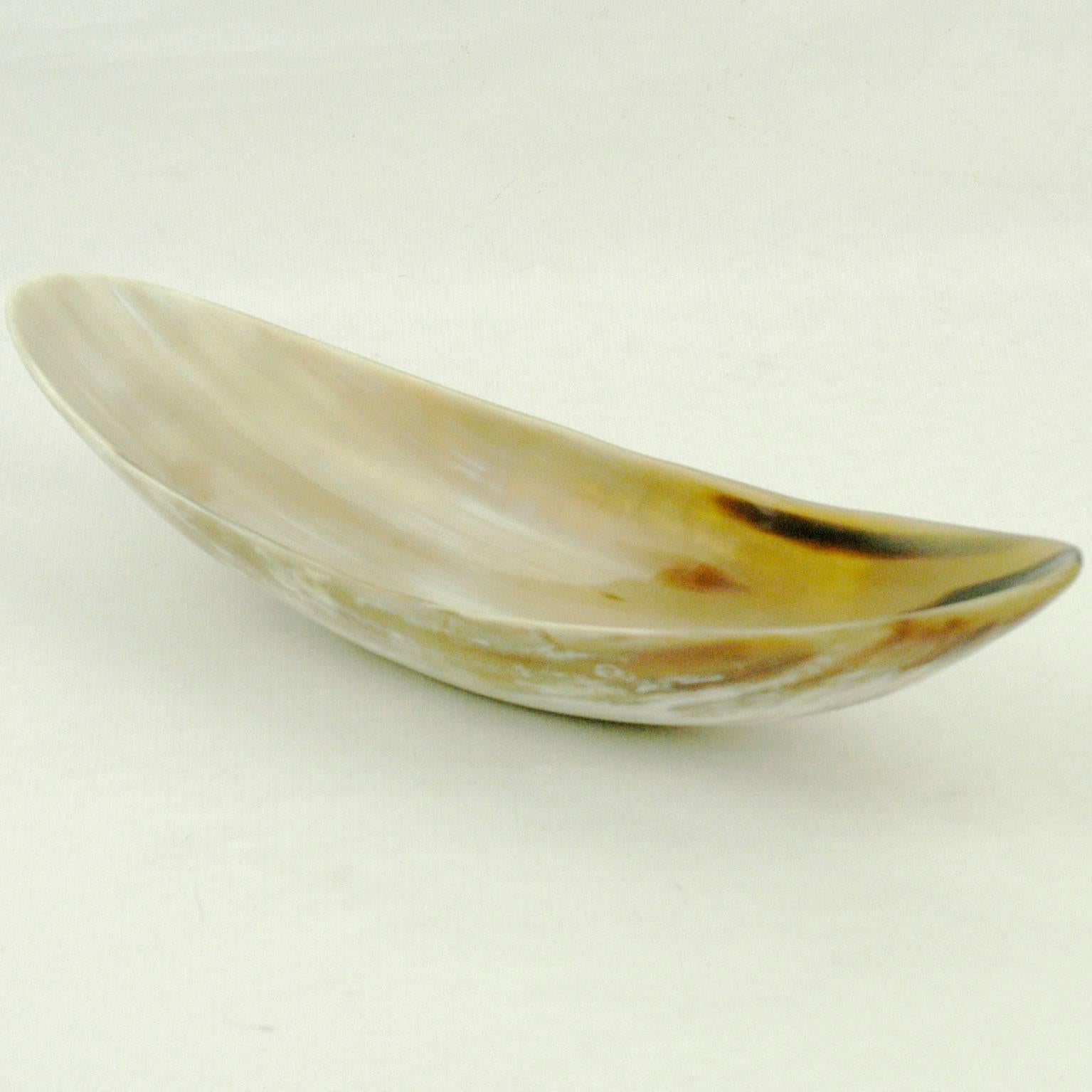 Mid-Century Modern Large Horn Tray by Carl Auböck