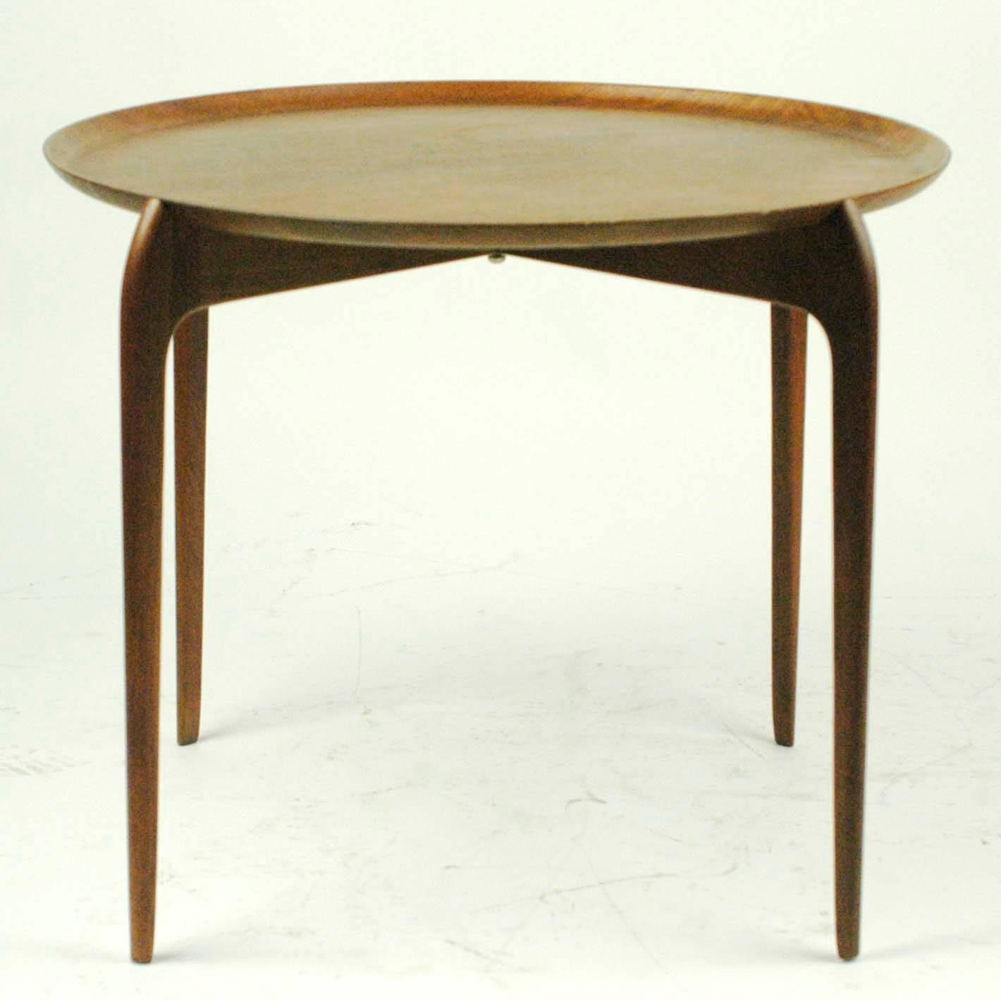 Scandinavian Modern Danish Modern Teak Tray Table in the Style of Willumsen and Engholm