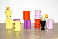 Ettore Sottsass Calice Sculptural Side Table or Stool in Black for Kartell