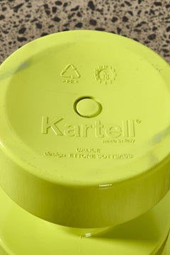 Ettore Sottsass Calice Sculptural Side Table or Stool in Lime Green for Kartell