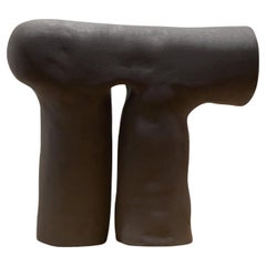 Foco- Black engobe Refractory Stoneware Sculpture, Cadaqués Collection