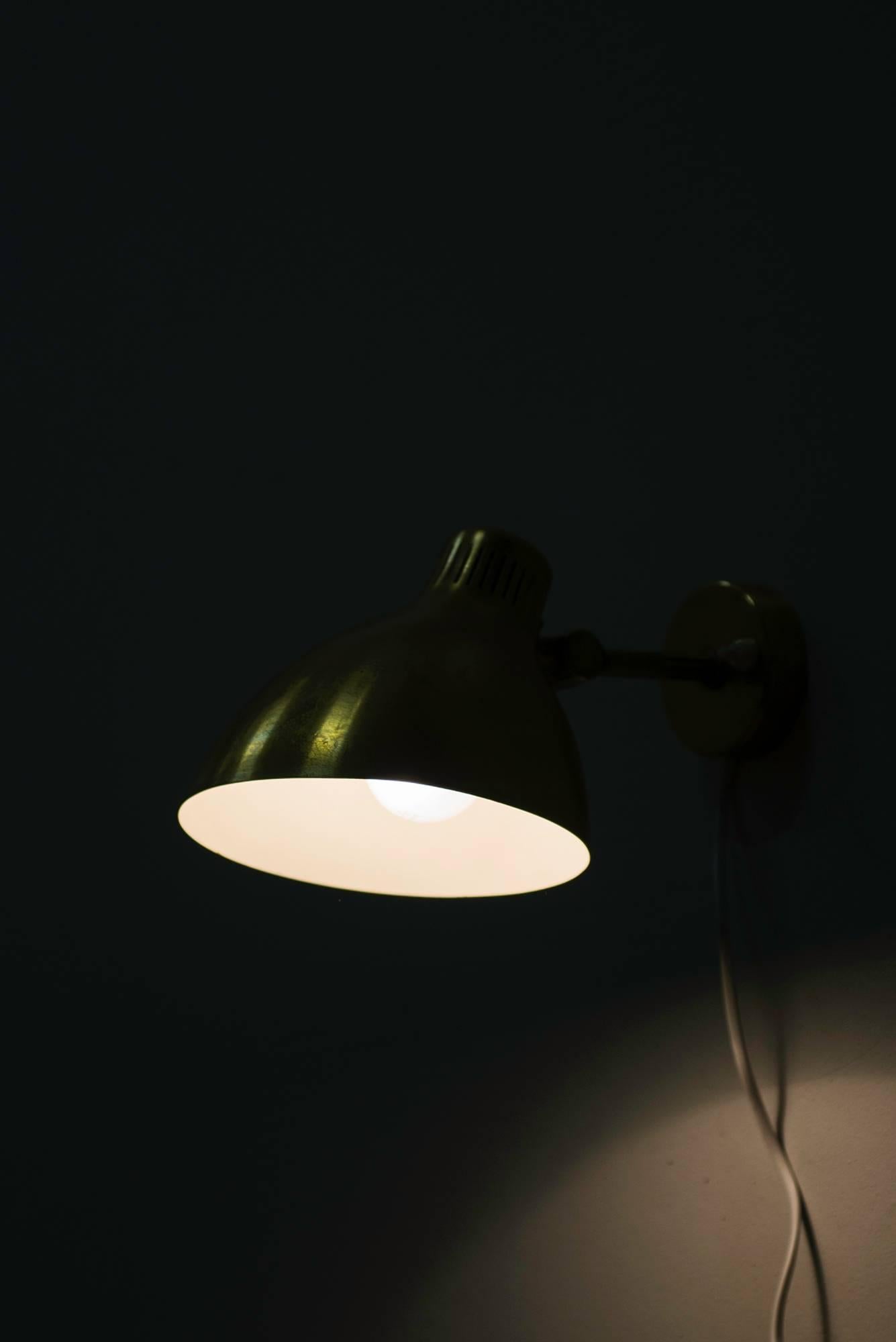 Swedish Wall Lamps in Brass in the Manner of Lisa Johansson-Pape