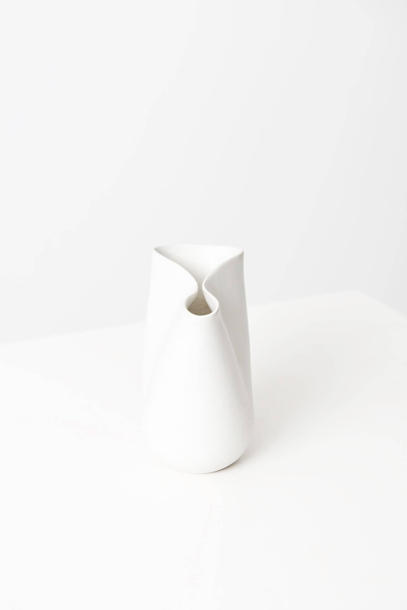 Ceramic vase model Veckla designed by Stig Lindberg. Produced by Gustavsberg in Sweden.