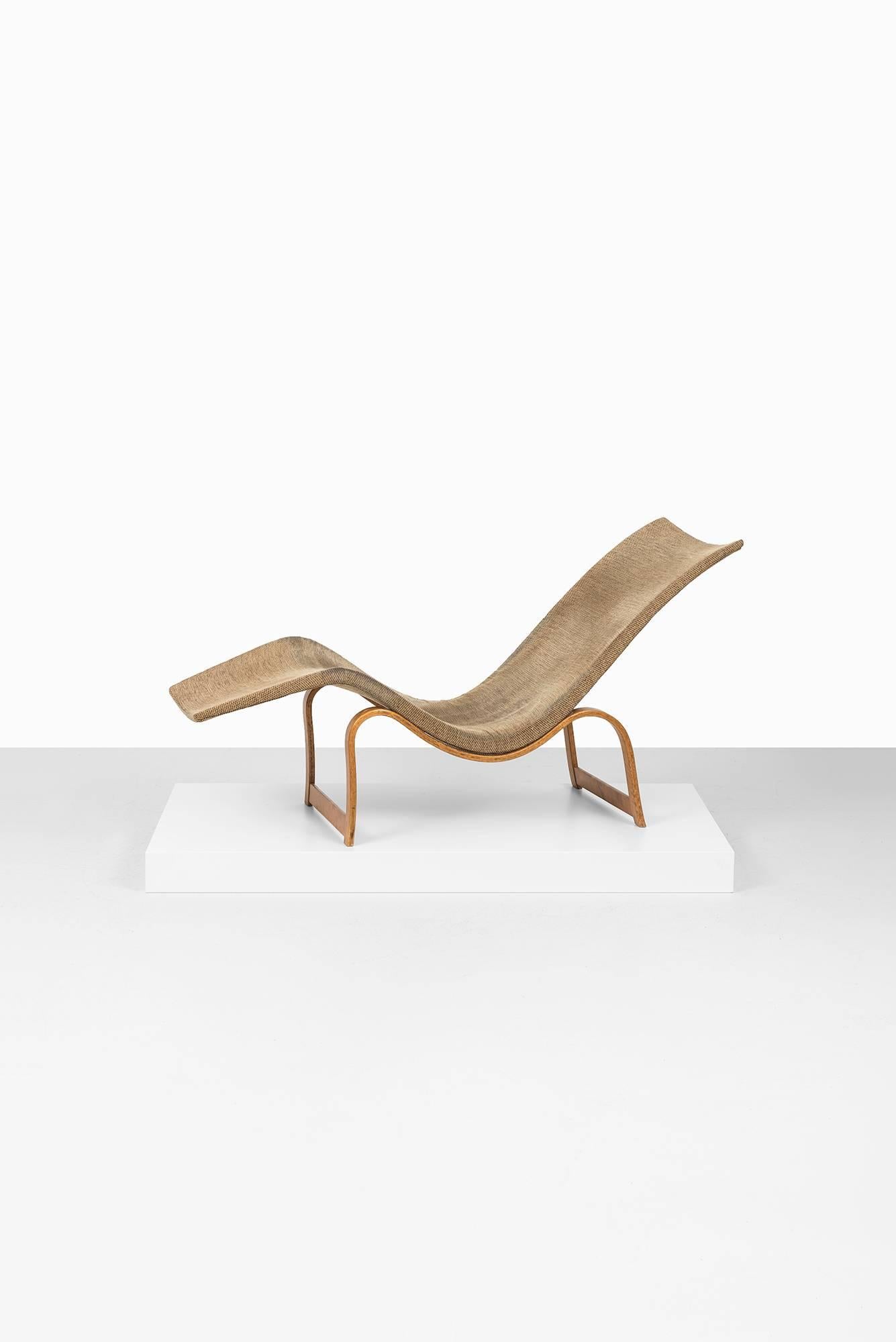 Mid-20th Century Bruno Mathsson Lounge Chair Model 36 by Karl Mathsson in Sweden