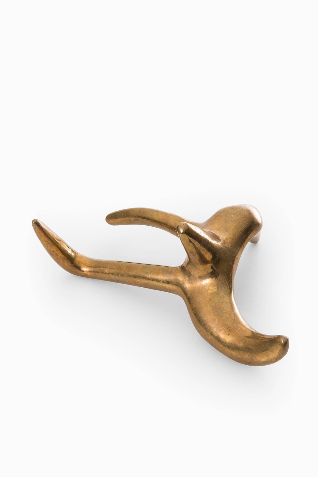 Scandinavian Modern Arvid Källström Sculpture in Brass