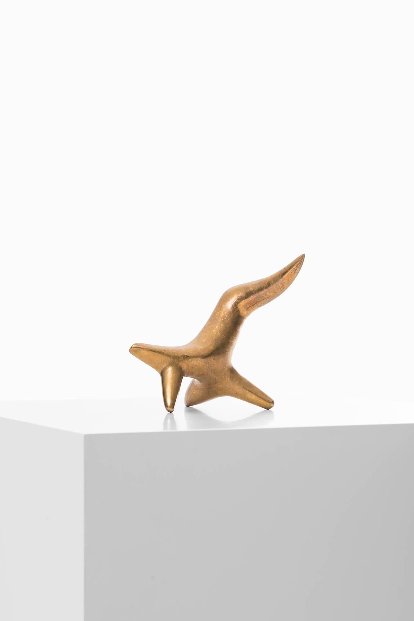 Swedish Arvid Källström Sculpture in Brass 