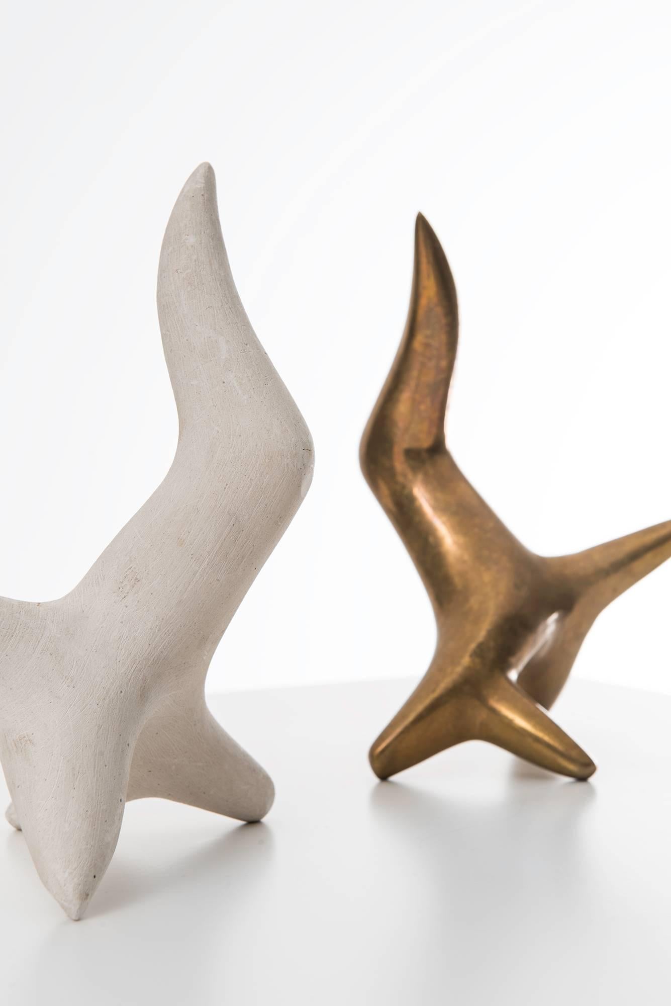 Mid-20th Century Arvid Källström Sculpture in Brass 