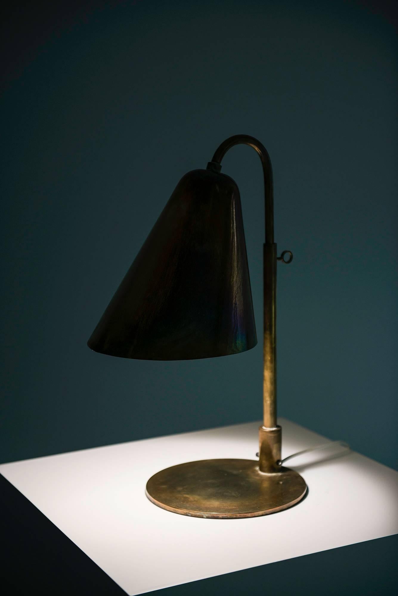 Early 20th Century Vilhelm Lauritzen & Frits Schlegel Table Lamp by Fritzsche's Glashandel