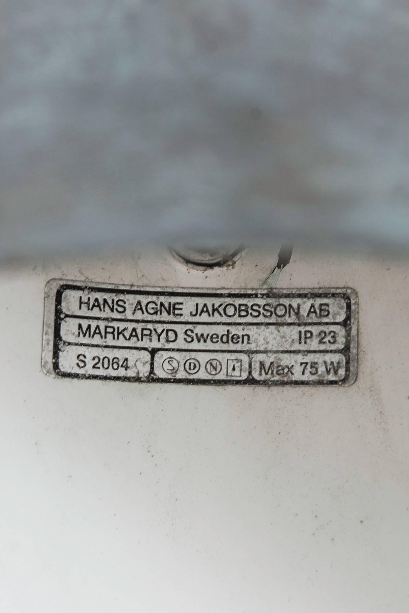 Swedish Hans-Agne Jakobsson Large Set of Wall Lamps Model Tratten in Copper
