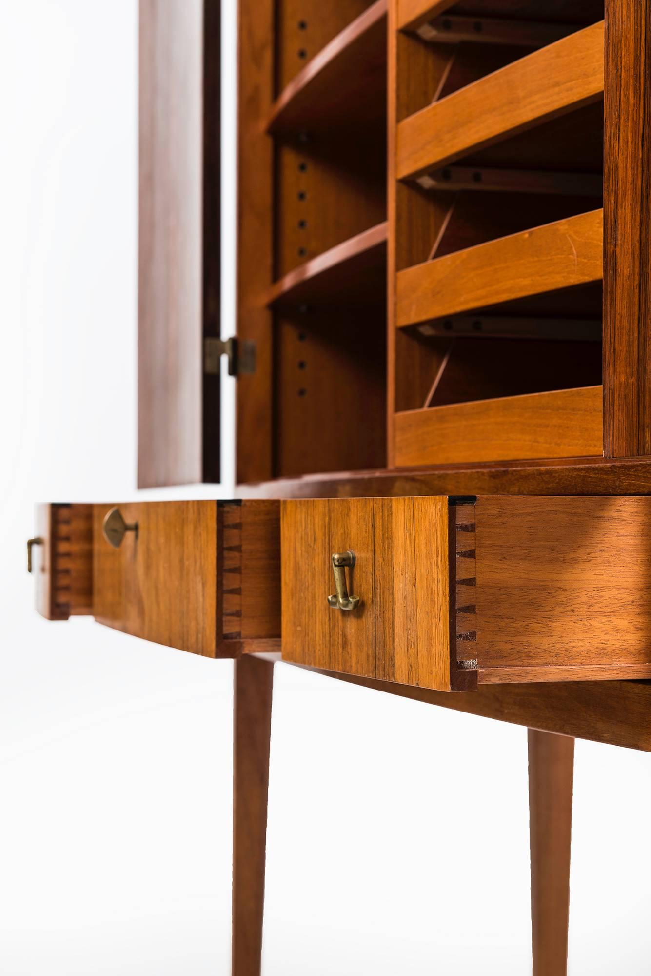 Apprentice Examination Unique Cabinet in Rosewood and Brass 3