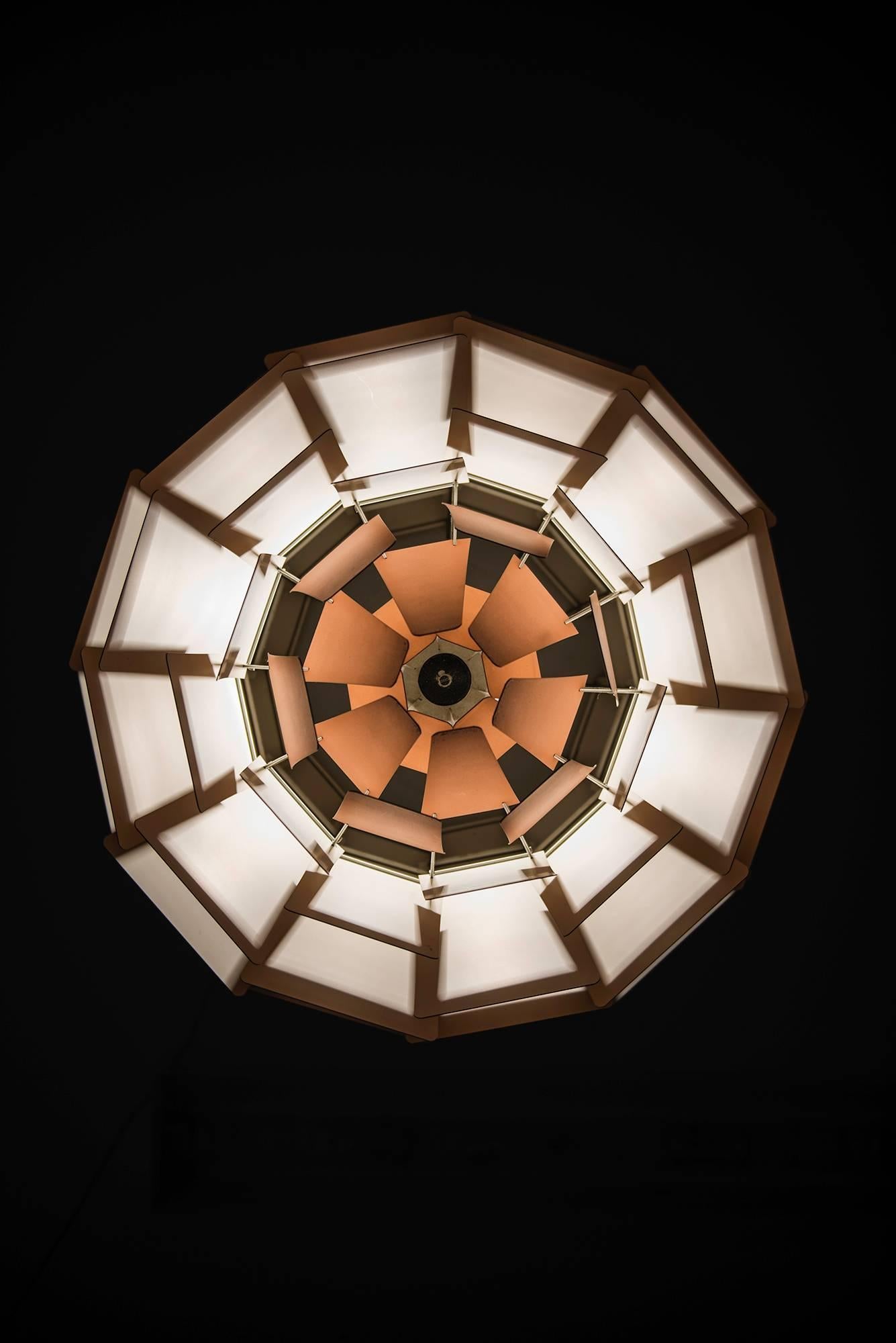 Mid-20th Century Poul Henningsen Artichoke Ceiling Lamp by Louis Poulsen in Denmark