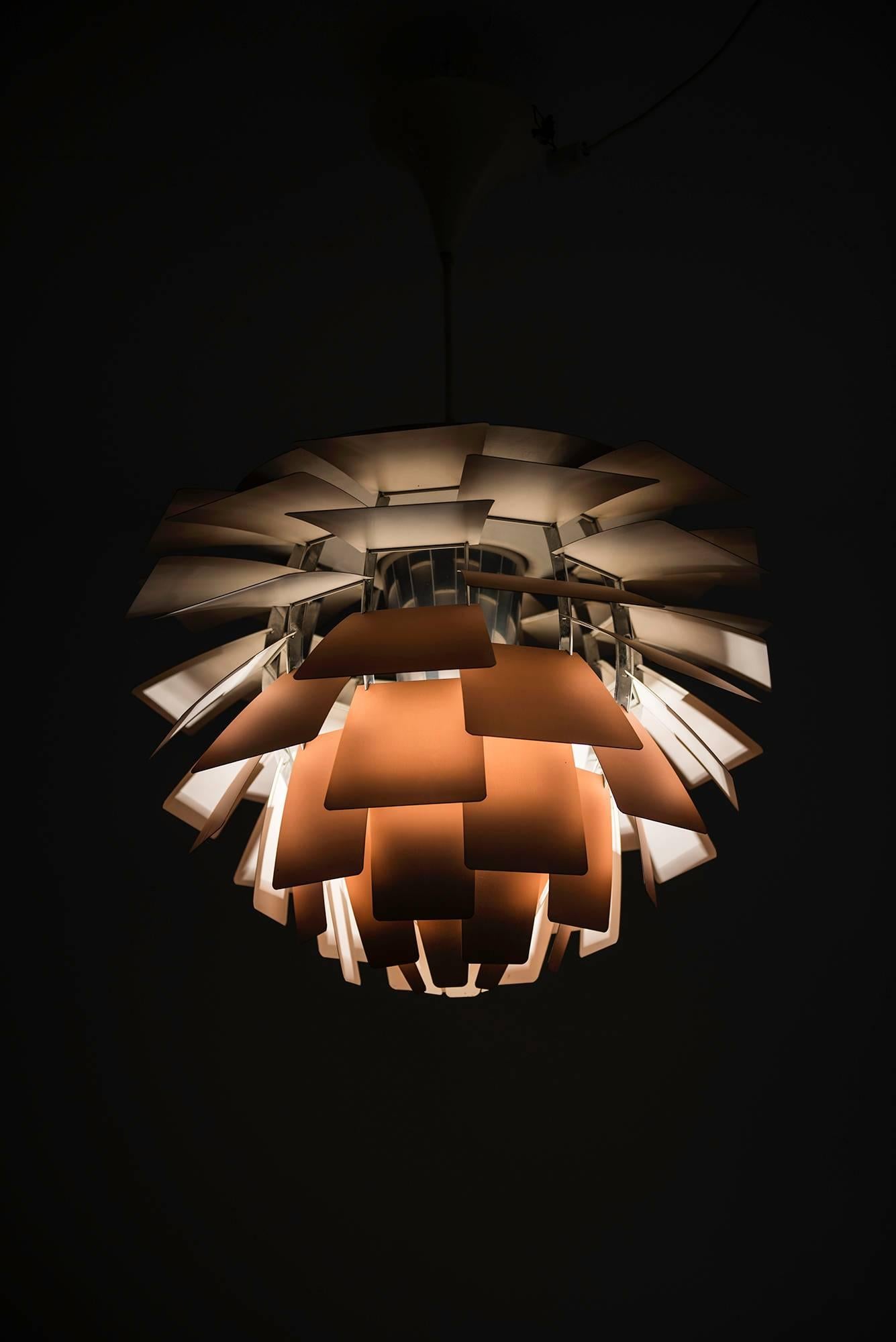 Scandinavian Modern Poul Henningsen Artichoke Ceiling Lamp by Louis Poulsen in Denmark