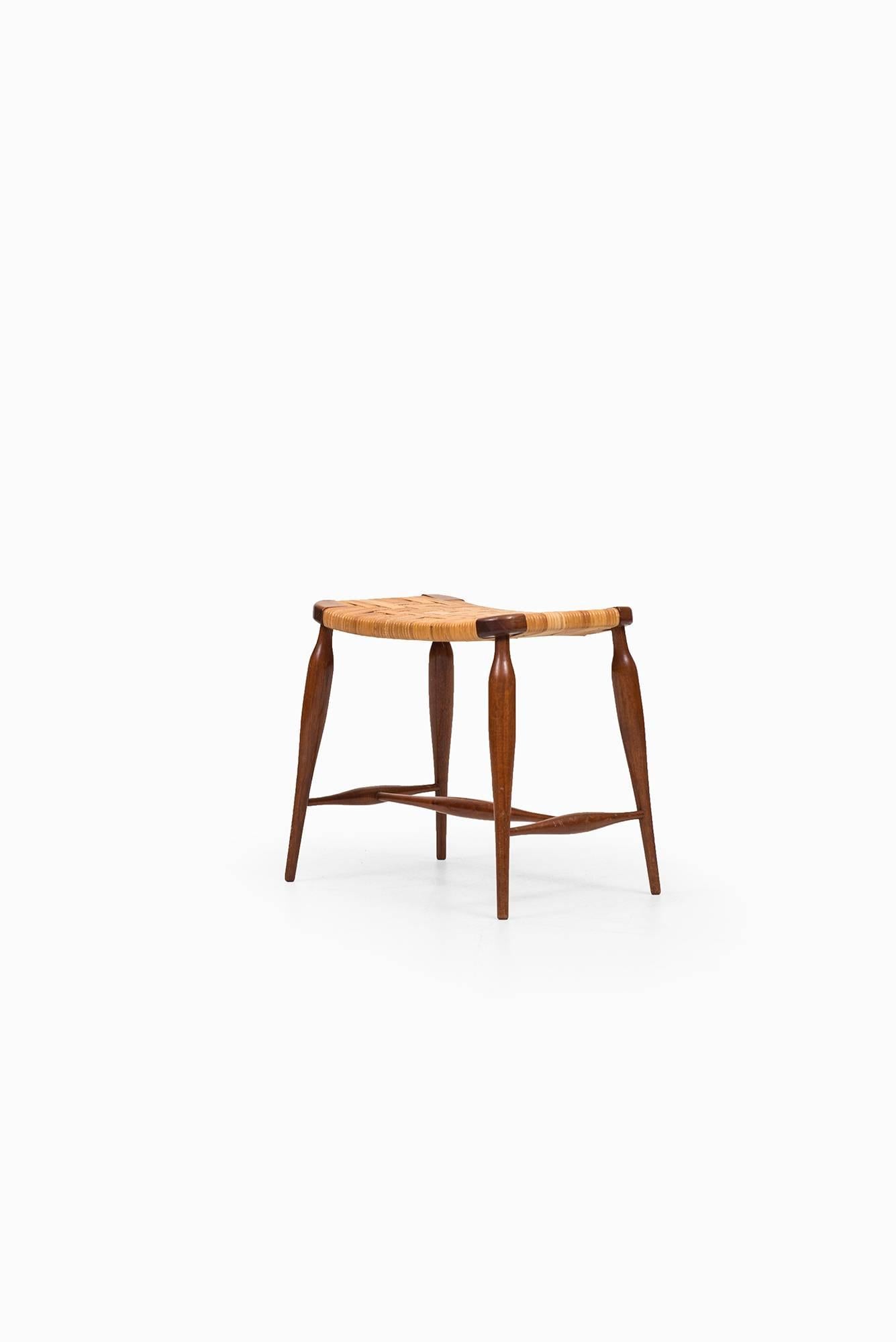 Rare stool model 967 designed by Josef Frank. Produced by Svenskt Tenn in Sweden.