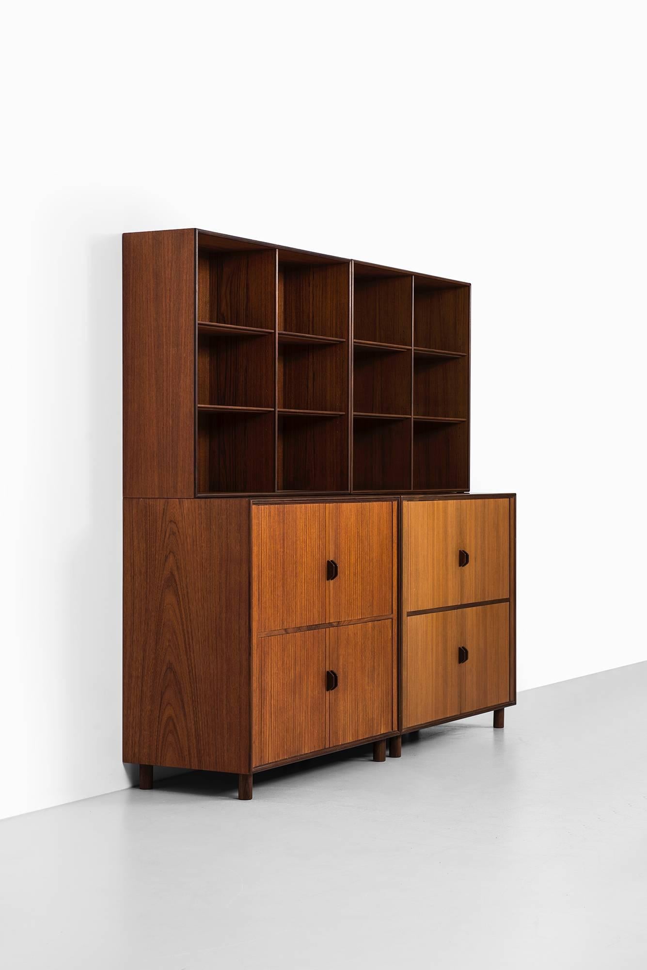 Mid-20th Century Yngve Ekström Bookcase in Teak Produced by Westbergs Möbler in Sweden