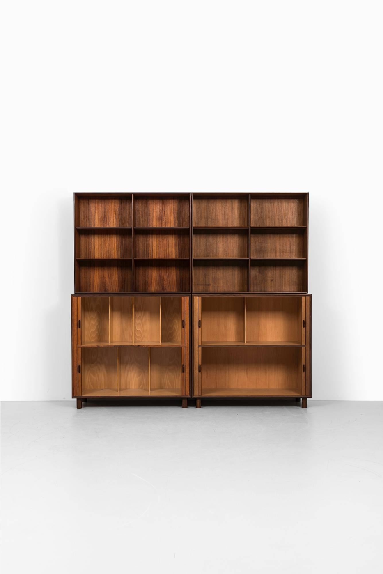 Yngve Ekström Bookcase in Teak Produced by Westbergs Möbler in Sweden 2