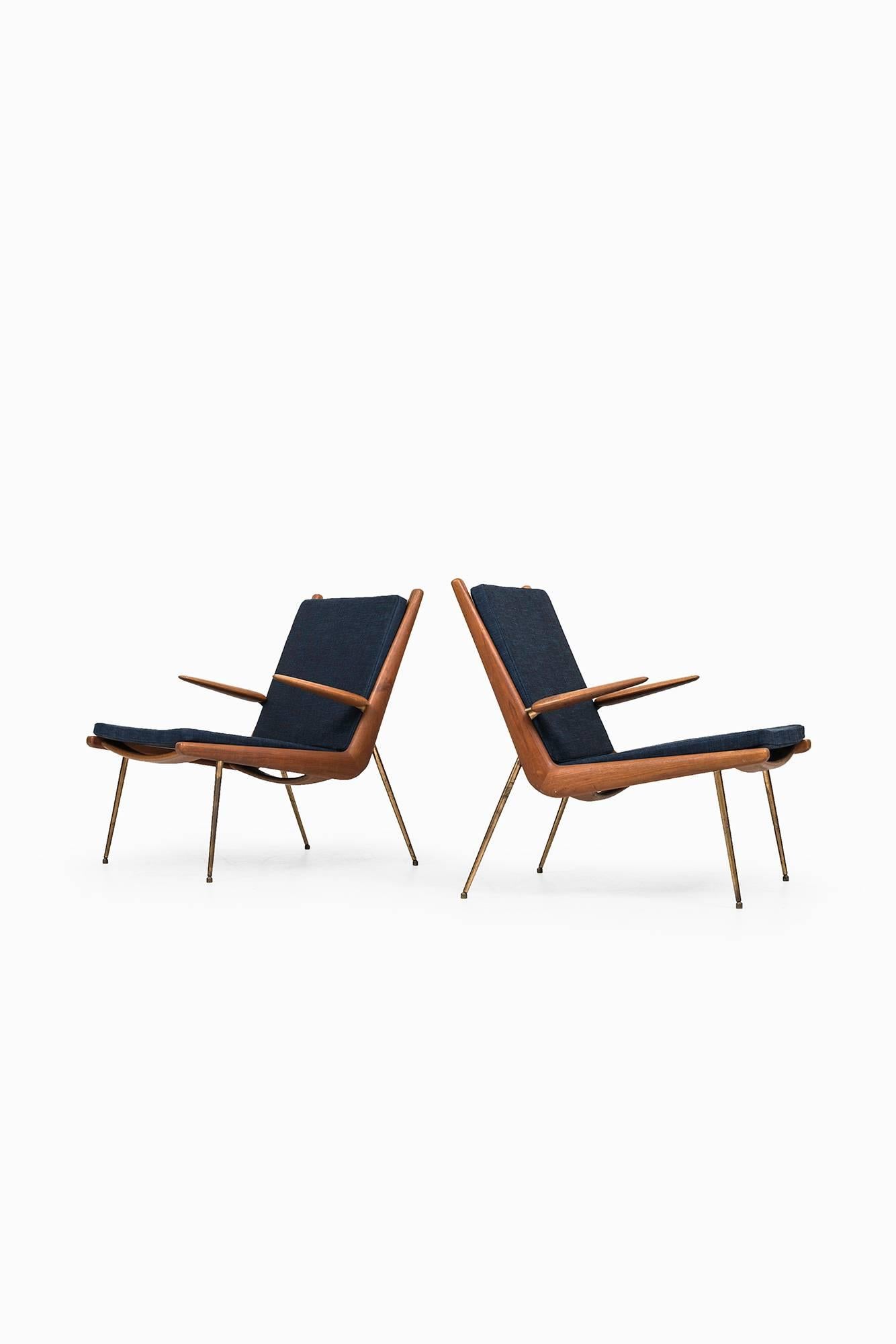 Scandinavian Modern Peter Hvidt & Orla Mølgaard-Nielsen Easy Chairs Model FD-134 / Boomerang