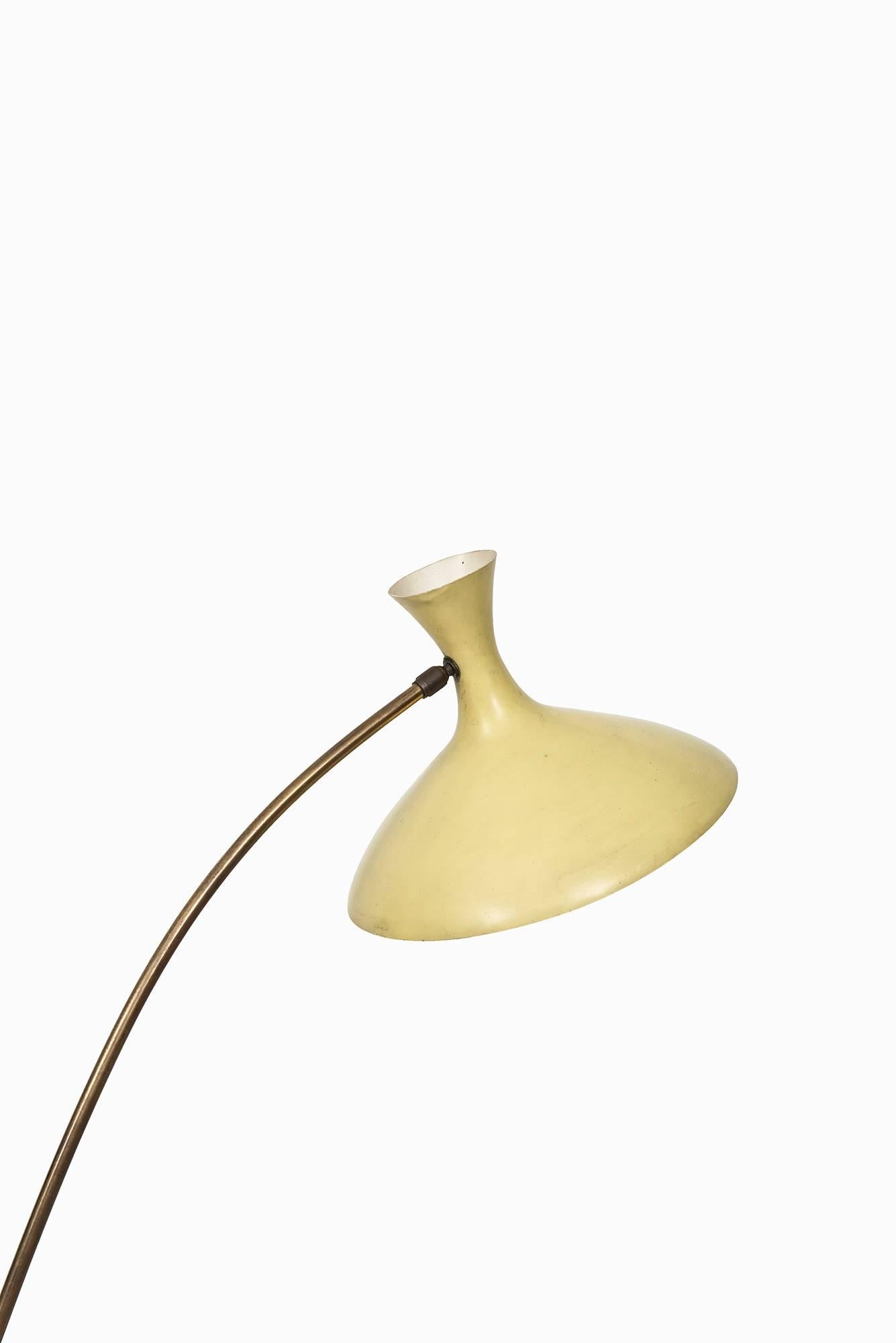 Brass Louis Kalff Floor Lamp Produced by Philips in Germany