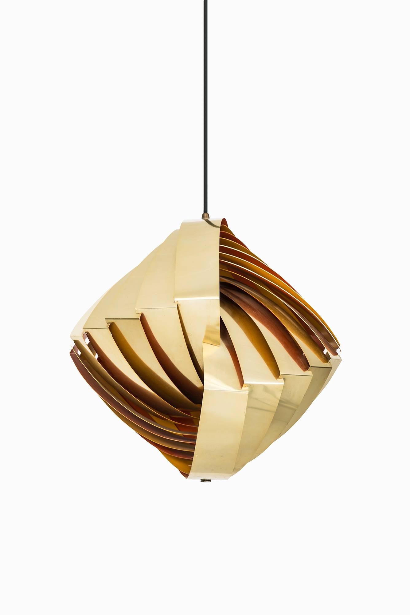 Rare ceiling lamp model Konkylie designed by Louis Weisdorf. Produced by Lyfa in Denmark.