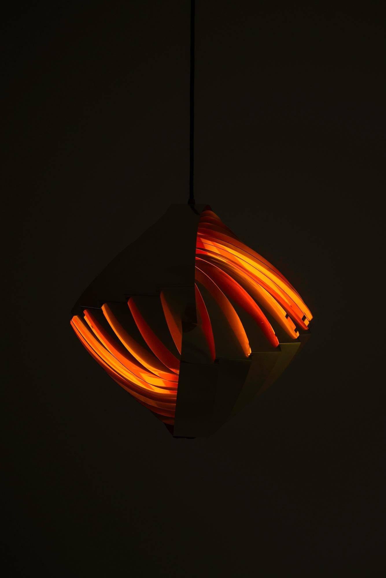 Scandinavian Modern Louis Weisdorf Ceiling Lamp Model Konkylie Produced by Lyfa in Denmark