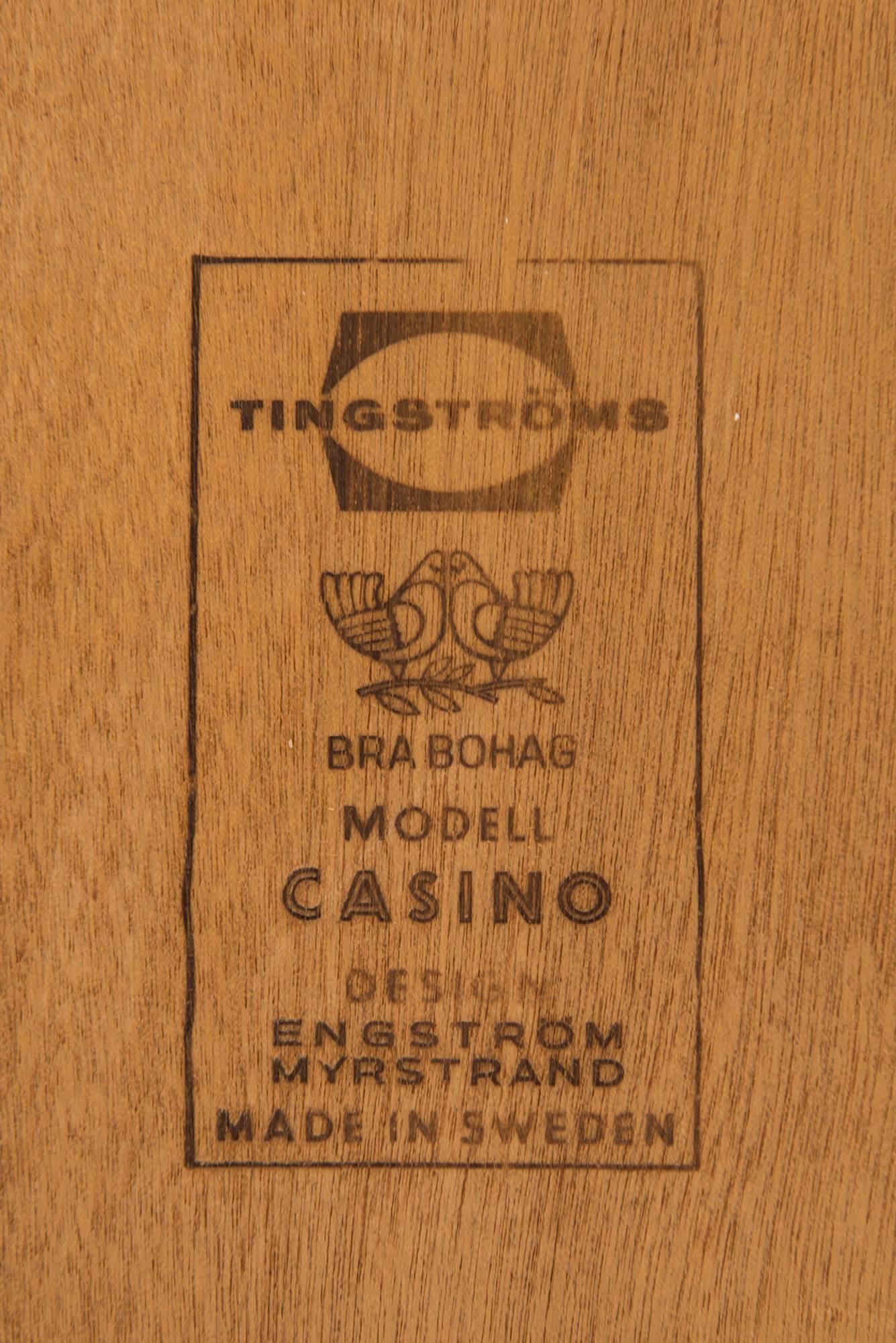 Mid-20th Century Sven Engström & Gunnar Myrstrand Bedside Tables Model Casino