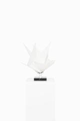 Seltene Mid-Century-Tischlampe aus Marmor und weißem Kunststoff, hergestellt in Italien