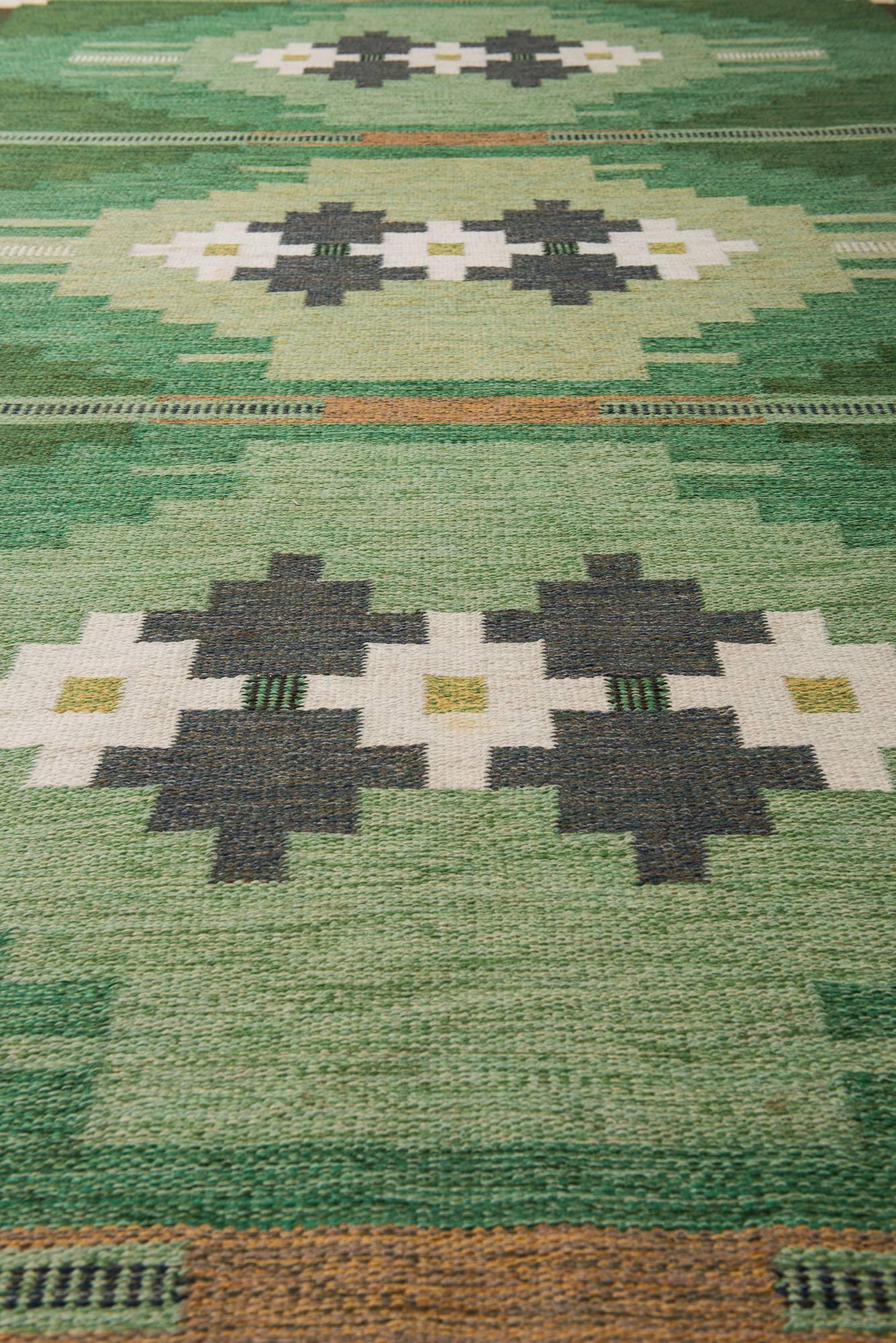 Mid-20th Century Ingegerd Silow Carpet Produced in Sweden