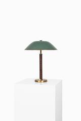 Table Lamp in Green Lacquered Metal Produced by NK in Sweden