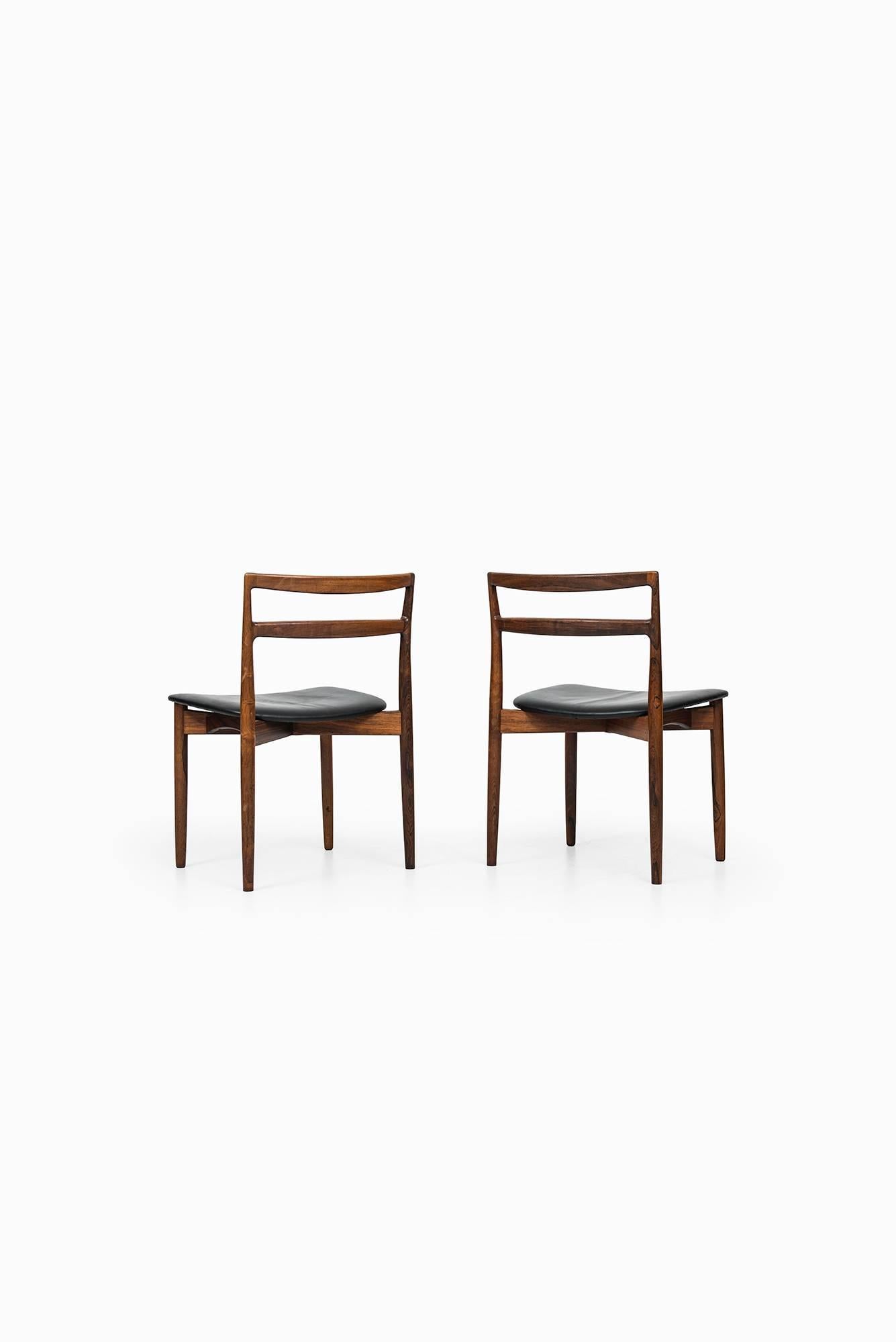 Harry Østergaard Dining Chairs Model 61 Produced by Randers Møbelfabrik In Excellent Condition In Limhamn, Skåne län