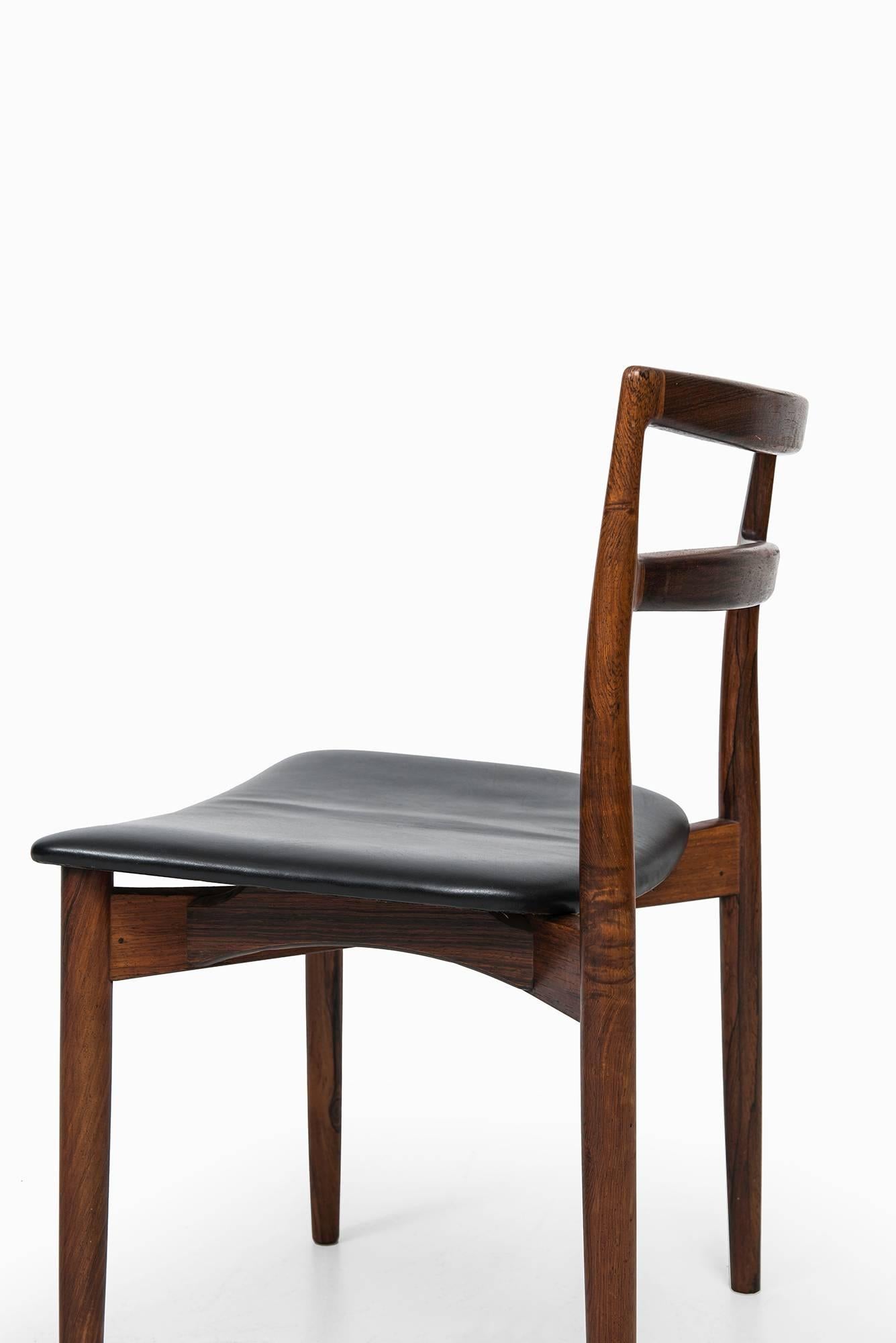 Scandinavian Modern Harry Østergaard Dining Chairs Model 61 Produced by Randers Møbelfabrik