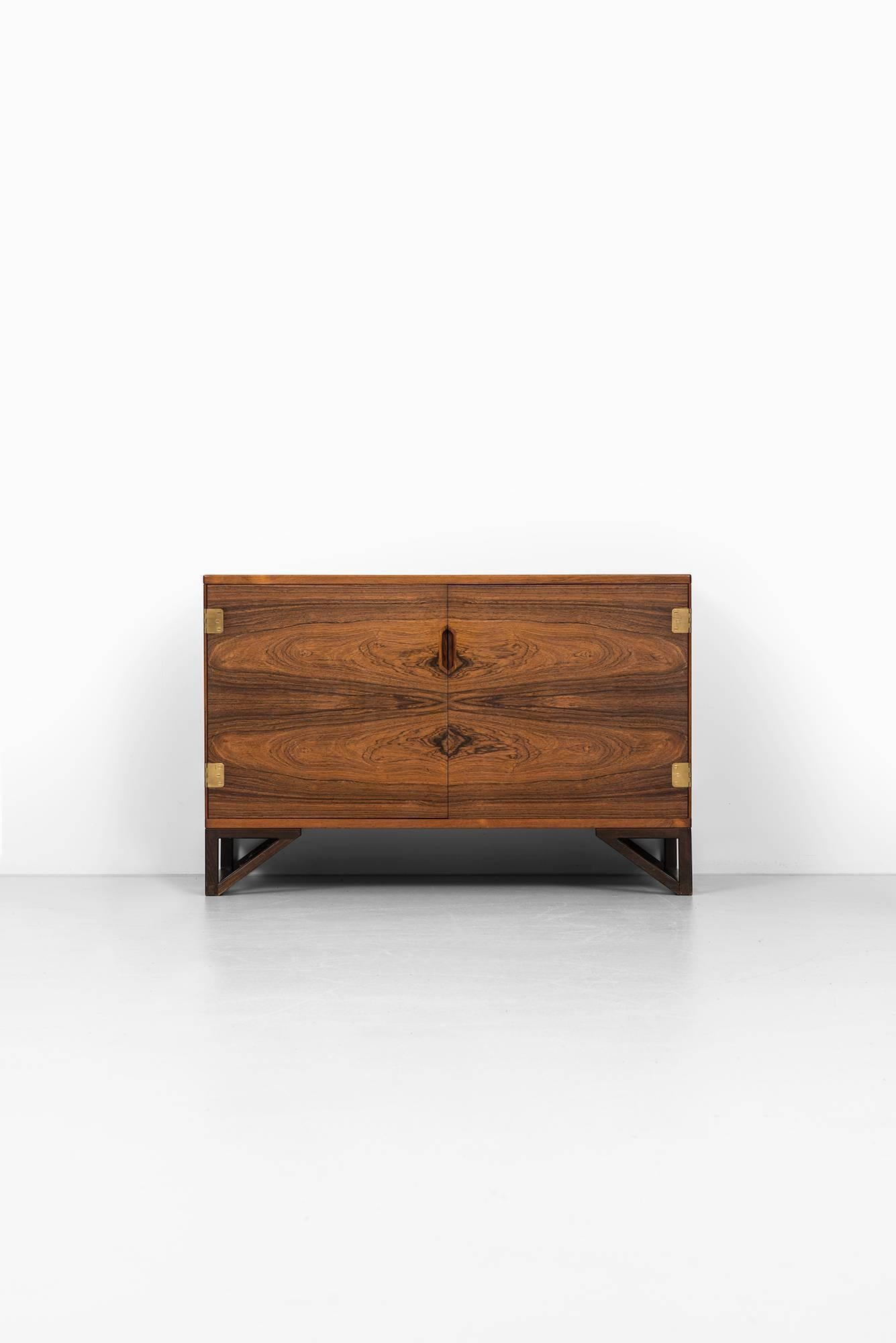 Rare cabinet or sideboard designed by Svend Langkilde. Produced by Illums Bolighus in Denmark.