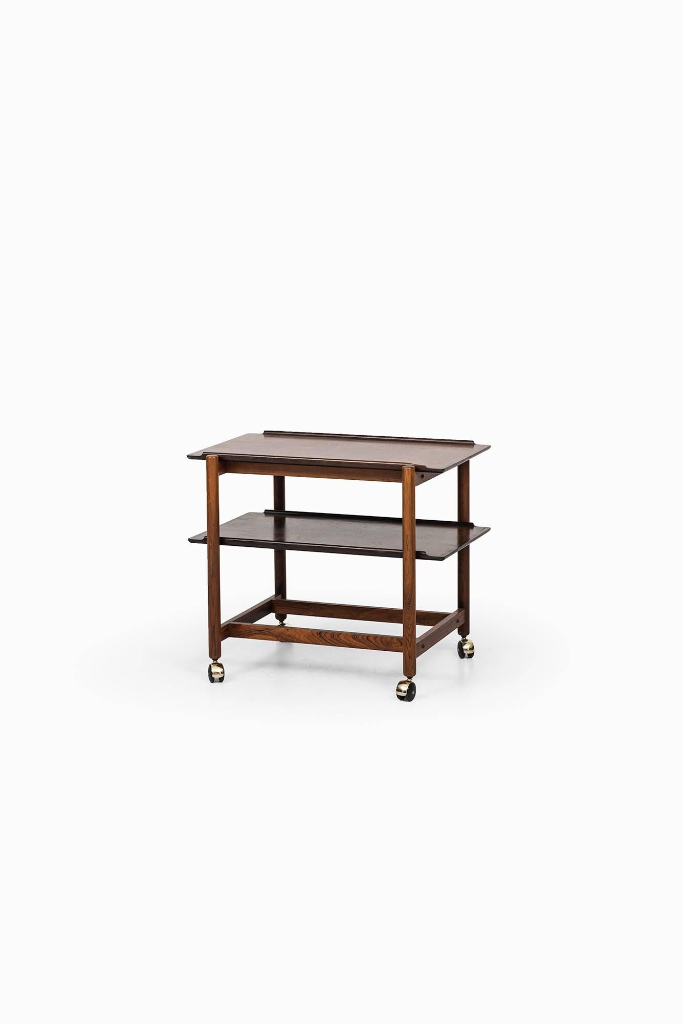 Mid-20th Century Poul Hundevad Trolley in Rosewood by Poul Hundevad & Co in Denmark