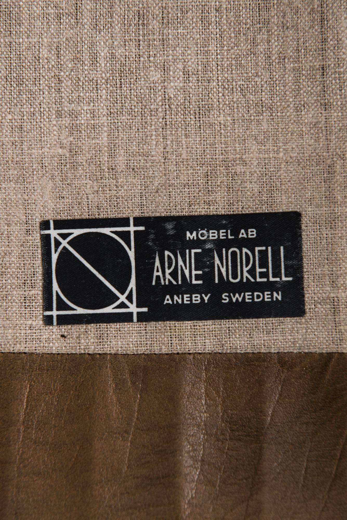 Arne Norell Easy Chairs Model Löven Produced by Arne Norell AB in Aneby, Sweden In Excellent Condition In Limhamn, Skåne län