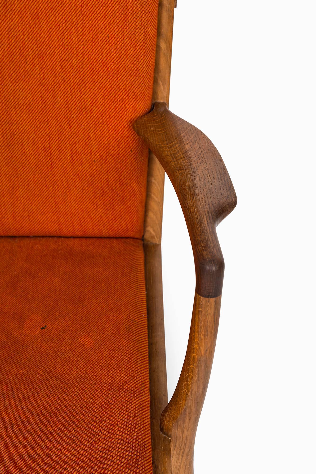 Fabric Hans Wegner Easy Chair Model AP-15 by AP-Stolen in Denmark