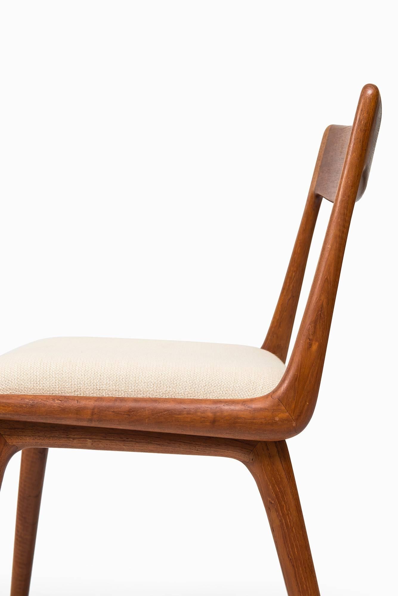 Danish Alfred Christensen Dining Chairs Model Boomerang Produced in Denmark