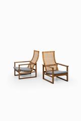 Børge Mogensen Easy Chairs Model BM-2254 by Fredericia Stolefabrik in Denmark