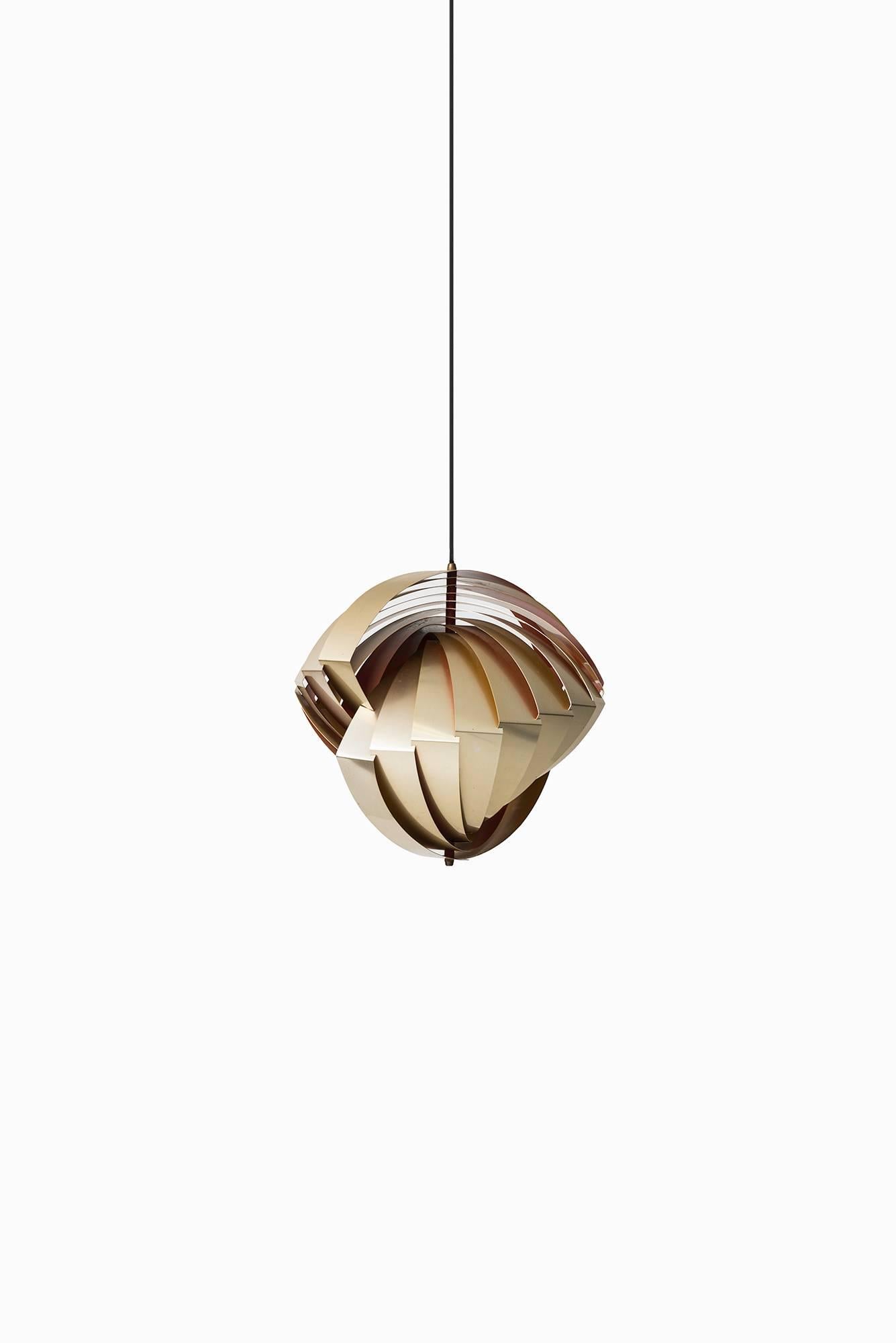 Rare ceiling lamp model Konkylie designed by Louis Weisdorf. Produced by Lyfa in Denmark.