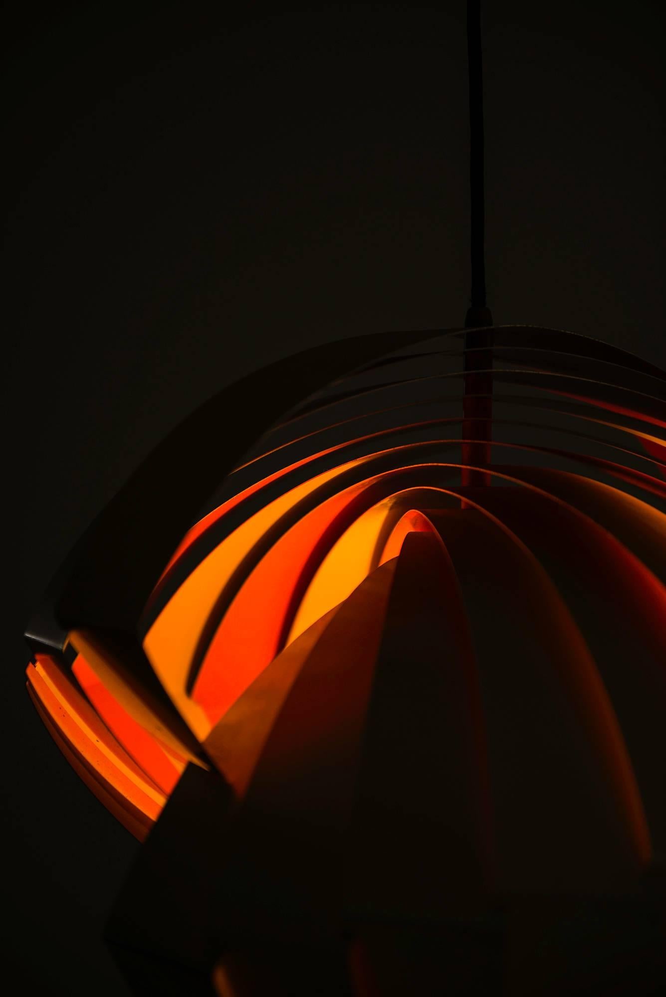 Danish Louis Weisdorf Ceiling Lamp Model Konkylie by Lyfa in Denmark