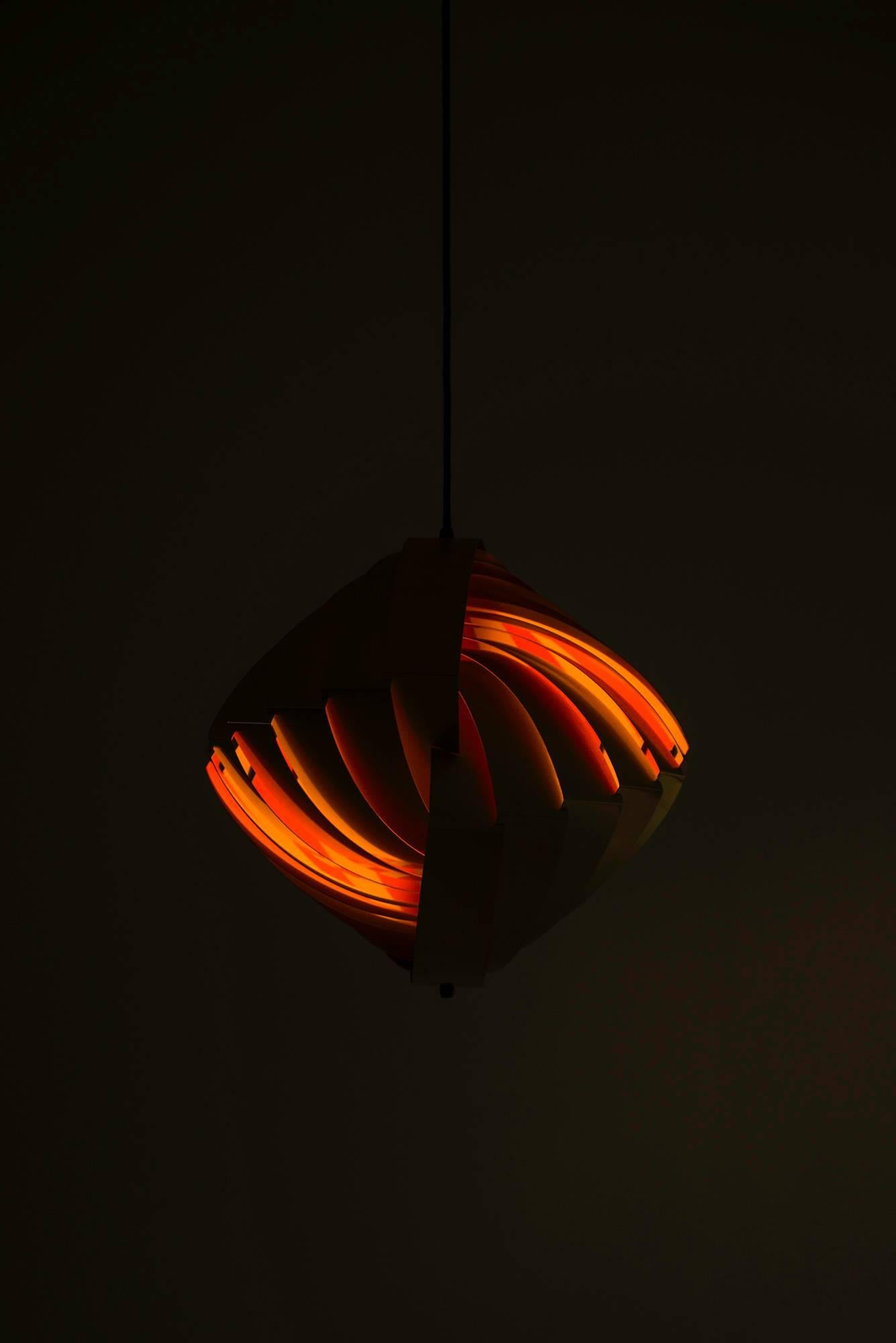 Mid-20th Century Louis Weisdorf Ceiling Lamp Model Konkylie by Lyfa in Denmark