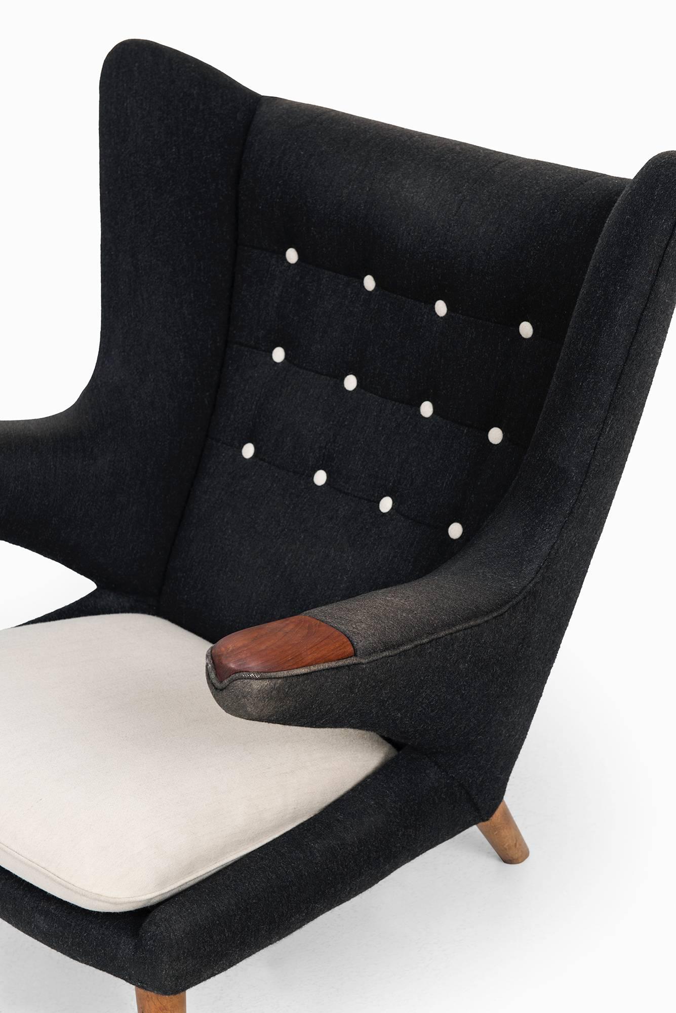 Fabric Hans Wegner Papa Bear Chair by A.P. Stolen in Denmark