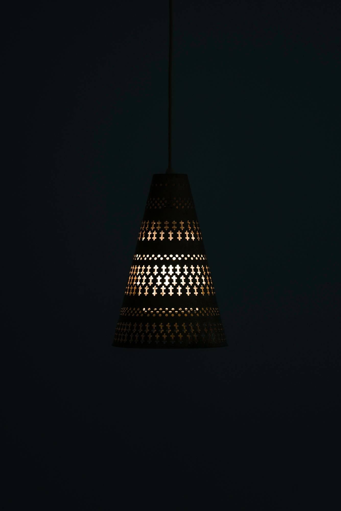 Brass Hans BergströM Ceiling Lamps by Ateljé Lyktan in Åhus, Sweden