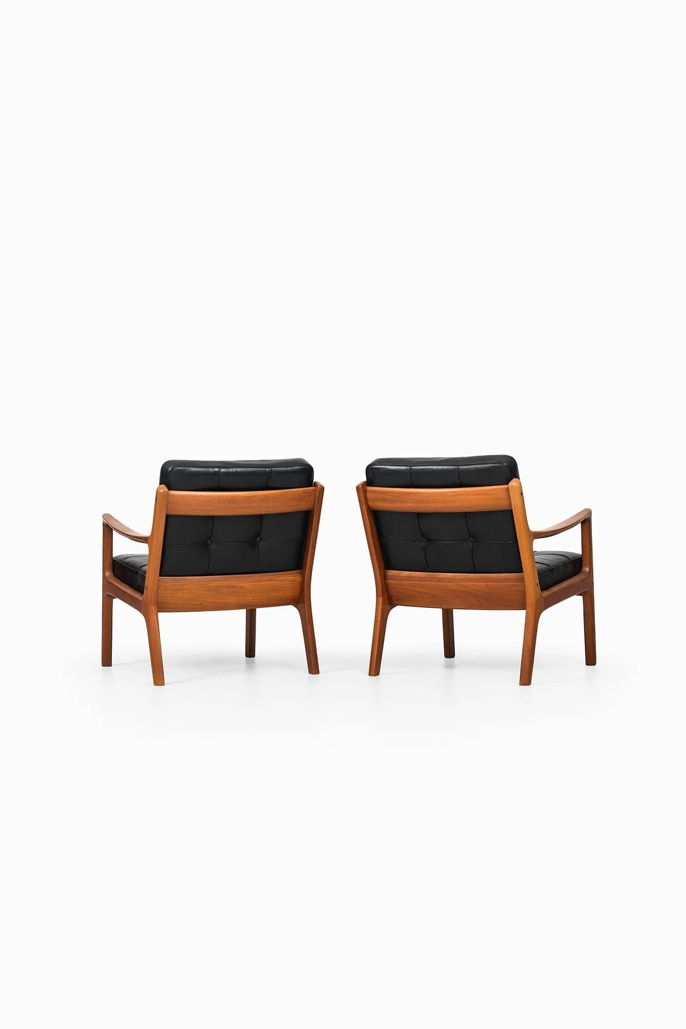 Scandinavian Modern Ole Wanscher Easy Chairs Model 116 / Senator by France & Son in Denmark
