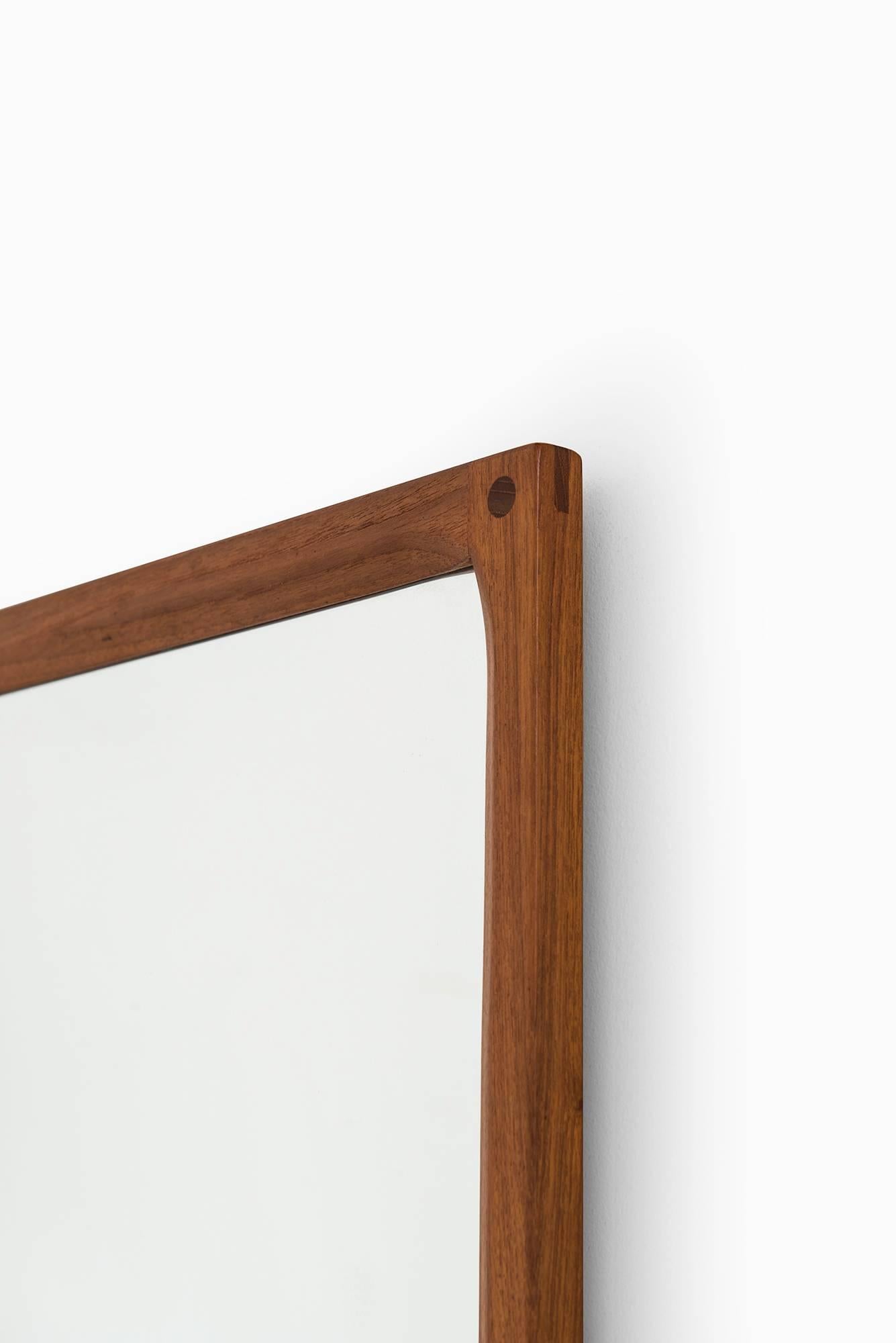 Scandinavian Modern Aksel Kjersgaard Mirror in Teak by Odder in Denmark For Sale