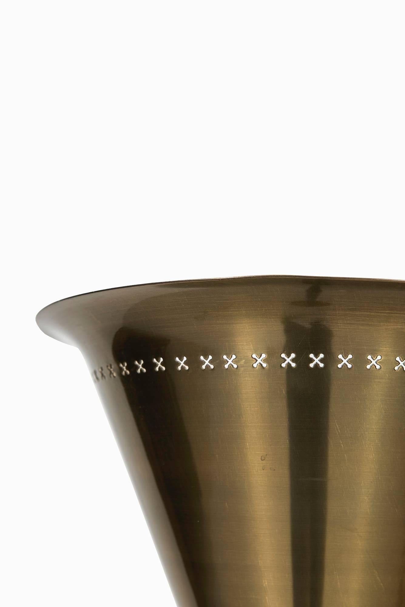 Scandinavian Modern Floor Lamp / Uplight in Brass Produced in Denmark