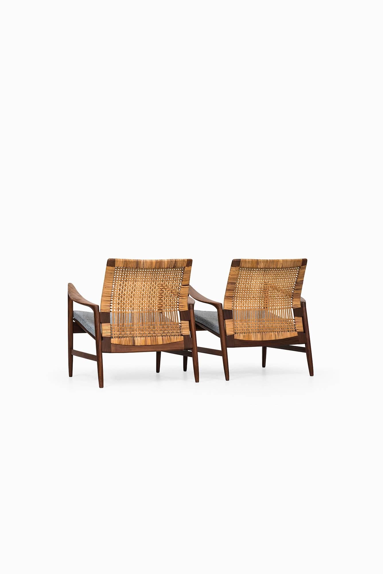 Scandinavian Modern Ib Kofod-Larsen Easy Chairs Model Åre by Ope in Sweden