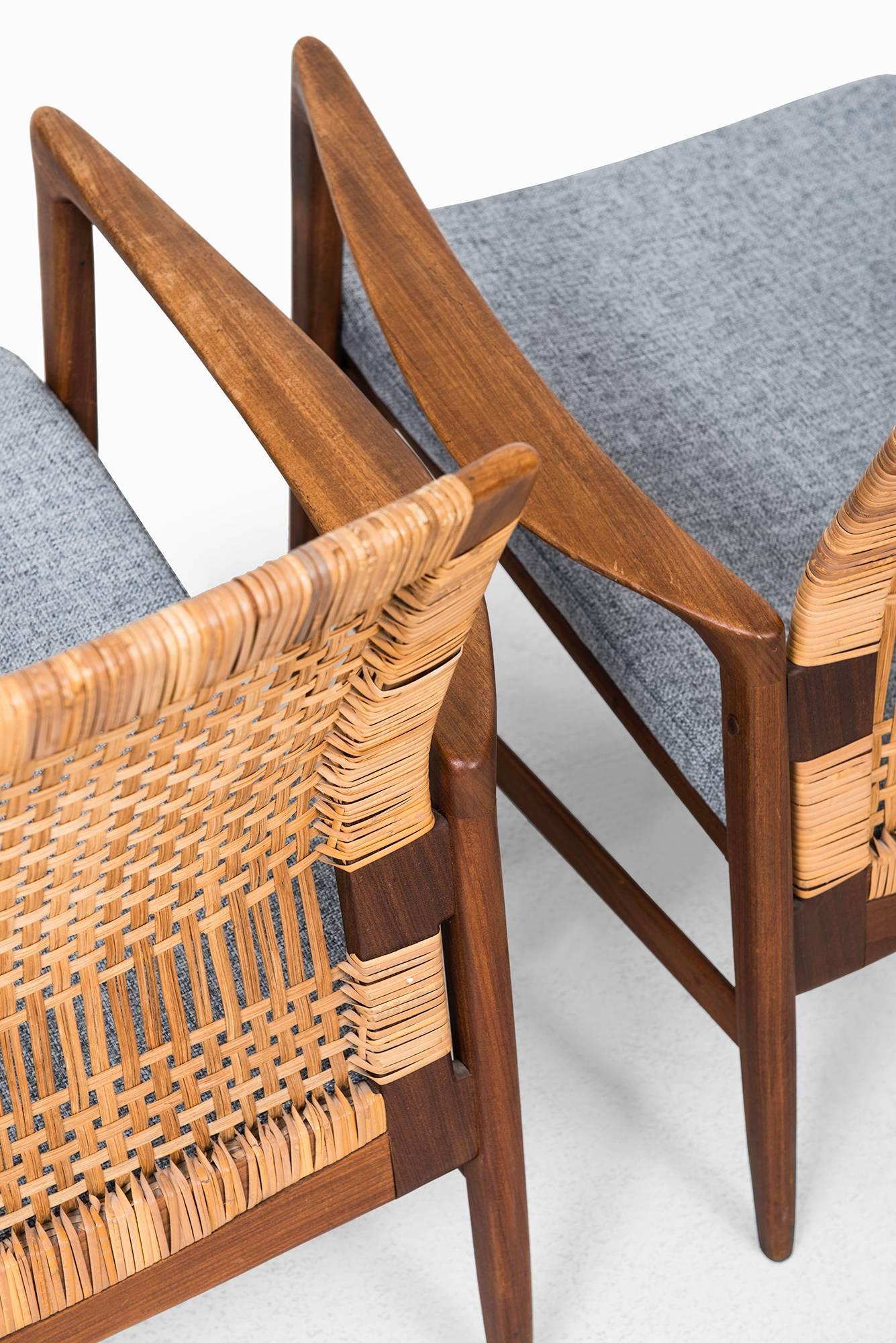 Swedish Ib Kofod-Larsen Easy Chairs Model Åre by Ope in Sweden