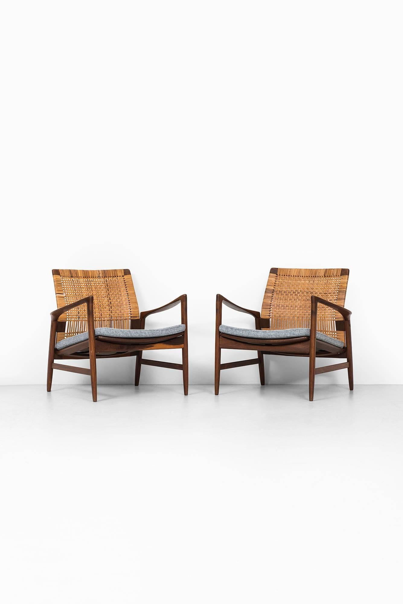 Mid-20th Century Ib Kofod-Larsen Easy Chairs Model Åre by Ope in Sweden