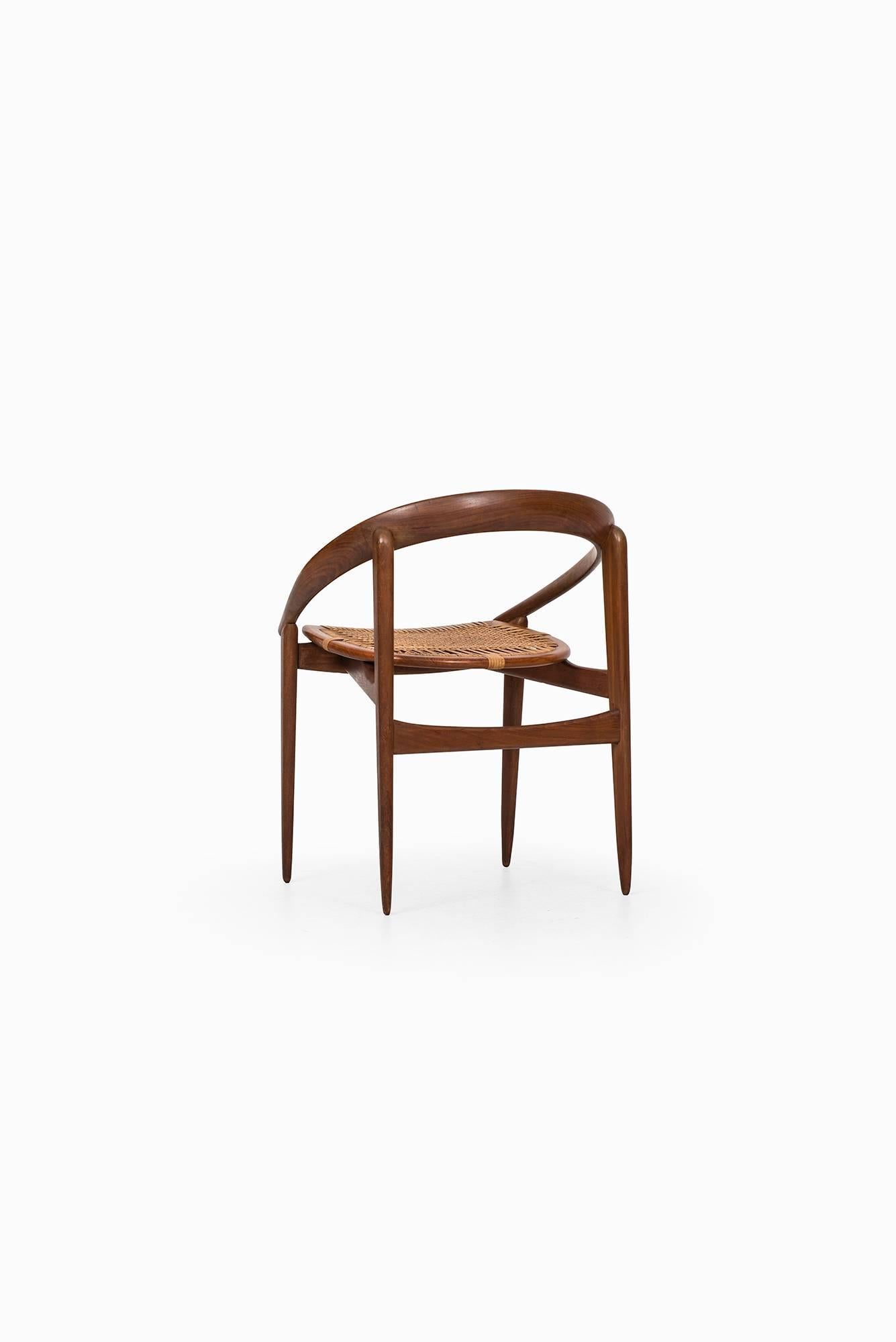 Scandinavian Modern H. Brockmann-Petersen Armchair by Louis G. Thiersen in Denmark